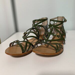 Vince Camuto Green Vo-Silla Gladiator Sandals Size 8.5/38.5